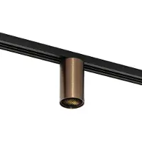 QAZQA - Modern Moderner Dunkelbronze-Spot I Spotlight I Deckenspot I Deckenstrahler I Strahler I Lampe I Leuchte für 1-Phasen-Schienen-System GU10 35mm - Iconic Ruby Honey I Wohnzimmer I Schlafzimmer