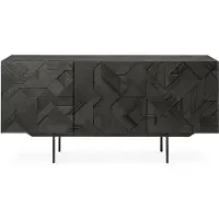 Ethnicraft Graphic Indoor Anrichte Teakholz Schwarz