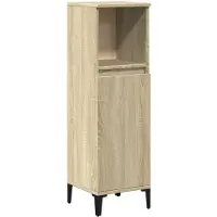 vidaXL Badschrank Sonoma-Eiche 30x30x100 cm Holzwerkstoff