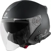 Bogotto H586 BT Solid Matt Schwarz Bluetooth Jethelm Größe L
