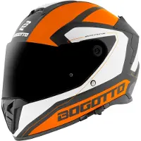 Bogotto FF122 BGT Weiß Orange Integralhelm Größe M