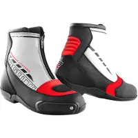Bogotto Lap Weiß Schwarz Rot Motorrad Schuhe Größe 41