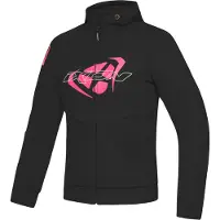 Ixon Touchdown L Schwarz Bright Pink Damen Motorrad Textiljacke Größe S