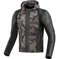 Bogotto Radic Motorrad Leder-/Textiljacke Grün Größe 3XL