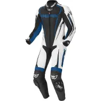 Berik Race-X Schwarz Weiß Blau 1-Teiler Motorrad Lederkombi Größe 56