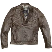 Black-Cafe London Philadelphia Braun Motorrad Lederjacke Größe 54