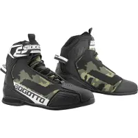 Bogotto Tokyo Camo Perforierte Motorrad Schuhe Größe 37