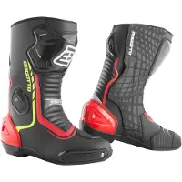 Bogotto Race-X Motorrad Stiefel Schwarz Rot Gelb Größe 48