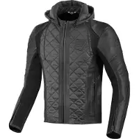 Bogotto Radic Motorrad Leder-/Textiljacke, schwarz, XS