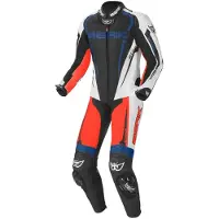 Berik Race-X Schwarz Weiß Rot Blau 1-Teiler Motorrad Lederkombi Größe 54