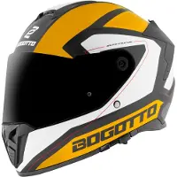 Bogotto FF122 BGT Helm, gelb/weiß, S