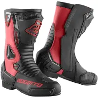 Bogotto Losail Schwarz Rot Motorrad Stiefel Größe 47