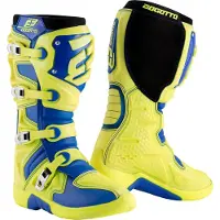 Bogotto MX-6 Blau Gelb Motocross Stiefel Größe 44