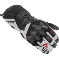 Bogotto Alton Perforierte Schwarz Weiß Handschuhe Größe S