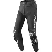 Berik Track Schwarz Motorrad Lederhose Größe 54