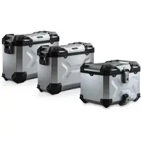 SW-Motech TRAX ADV Koffer-Komplettset silber -SET DL 650 V-STROM Silber