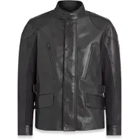 Belstaff Maelstrom Schwarze Lederjacke Größe M