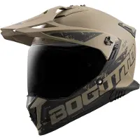 Bogotto FG-601 Duo Braun Fiberglass Enduro Helm Größe L