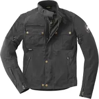 Merlin Barton II Schwarz Motorrad Wachsjacke Größe 4XL