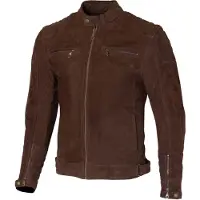 Merlin Torsten TFL D3O Motorrad Lederjacke, braun, 4XL
