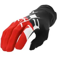 Acerbis MX Linear Schwarz Rot Motocross Handschuhe Größe S