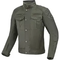 Bogotto Barton Wasserdichte Motorrad Wachsjacke Grün Größe S
