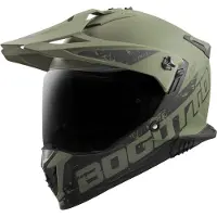 Bogotto FG-601 Duo Grün Fiberglass Enduro Helm Größe M