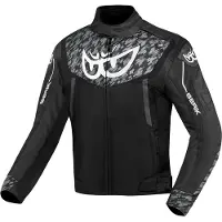 Berik Camo Street wasserdichte Motorrad Textiljacke, schwarz/weiß, 56