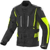 Berik Spencer wasserdichte Motorrad Texiljacke, schwarz/gelb, 54