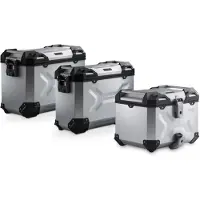 SW-Motech TRAX ADV Koffer-Komplettset silber Tiger 1200 Rally/GT Pro Silber