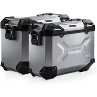 SW-Motech TRAX ADV Alukoffer-System 45/37, V-STROM 1050 SILB. Aluminium silber