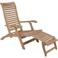 Brafab Karlo Liegestuhl Teak natur klappbar