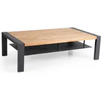 Brafab Amesdale Loungetisch Teak/Aluminium Anthrazit/Natur 140x80 cm