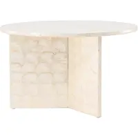 Ebuy24 Smögen Couchtisch Ø70 cm beige.