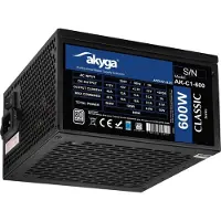 Akyga Zasilacz ATX AK-C1-600 P4+4 2x PCI-E 6+2 pin 5x SATA 3x Molex APFC FAN
