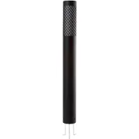 LINDBY Wegeleuchte Lurinda, schwarz, Alu, Ø 10,5 cm
