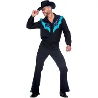 Coppens Disco Cowboy Kostüm - Line Dance Fasching Kostüm