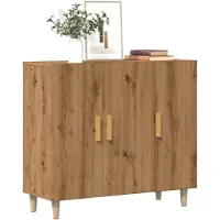 vidaXL Sideboard Artisan-Eiche 90x34x80 cm Holzwerkstoff