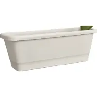 Elho Grauer Quadratischer Blumentopf - 52 x 20 x 18 cm