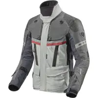 REV'IT! Revit Dominator 3 GTX Motorrad Textiljacke, grau/blau, S