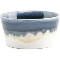 Salt & pepper 4er-Set: Schalen ''Flow'' in Dunkelblau/ Weiß - (H)5 x Ø 10 cm - onesize