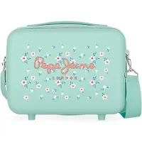 Pepe Jeans Unisex. 6421922 Kulturbeutel Leslie türkis -29x21x15cm (OSFA), Lässig, Polyester, ABS/Polykarbonat