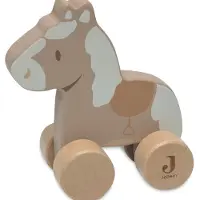 Jollein Pferd auf Rädern Nostalgic Ride Holzspielzeug, Babyspielzeug