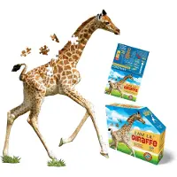 Usorteret Puzzle Giraffe orange 100 Stück