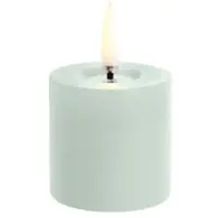 Uyuni LED Stumpenkerze 5 x 7,5cm melted dusty green