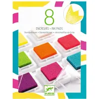 Djeco 8 Stempelkissen Neon