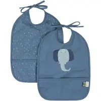 Trixie Waterproof bib 2-pack - Mrs. Elephant