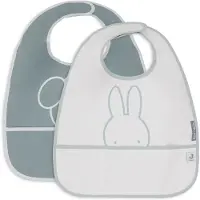 Jollein Miffy Peekaboo Lätzchen 2er-Pack, Sea Green