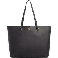 Lauren Accesorios für Damen. 431911655001 Karly large cross body tote bag schwarz (OSFA), Lässig, Leder