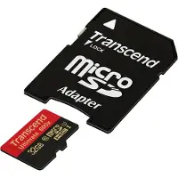 Transcend microSDHC MLC 32GB Class 10 UHS-I 600x + SD-Adapter